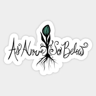 As Above so Below Sticker